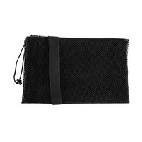 Shoulder Strap Sports Drawstrings Ball Bag - Black