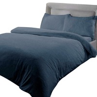 Soft Warm Bedroom Sleeping Doona Quilt Teddy Bear Fleece - Ocean