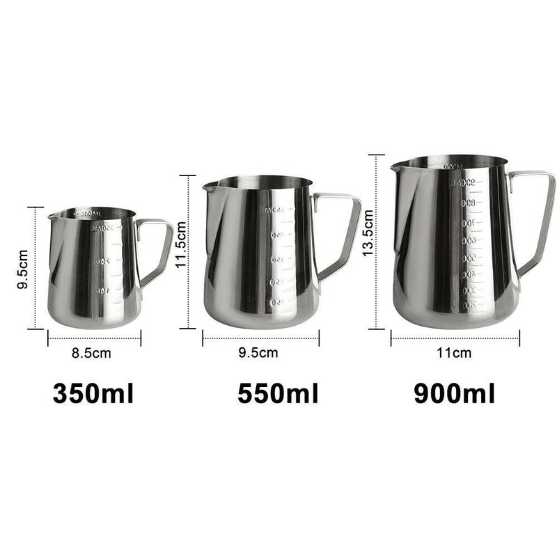 Buy Kitchen Barware Stainless Steel Milk Frother Coffee Container Metal
