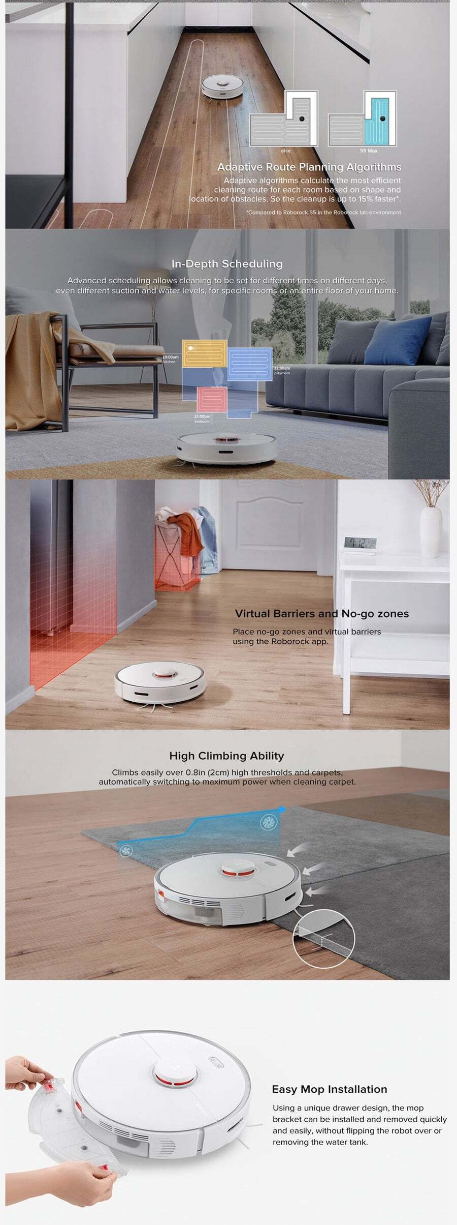 Roborock S5 Max Smart Robot Vacuum Mop Cleaner Australian Version Buy Robot Vacuum Cleaners Roborock S5 Max Smart Robot Vacuum Mop Cleaner Australian Version Buy Robot Vacuum Cleaners