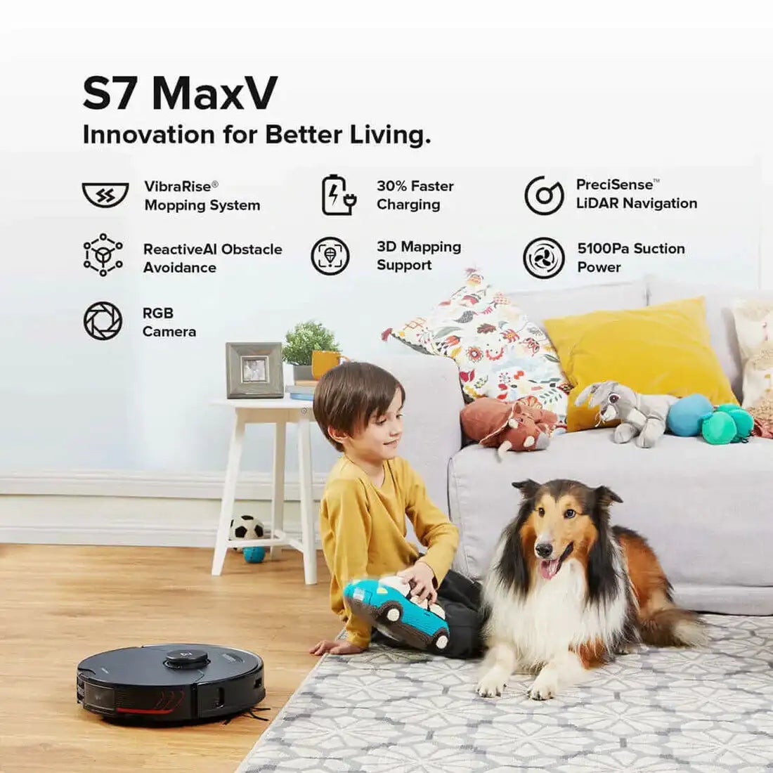 Buy Roborock S7 MaxV Plus Auto Empty Station Robot Vacuum Cleaner