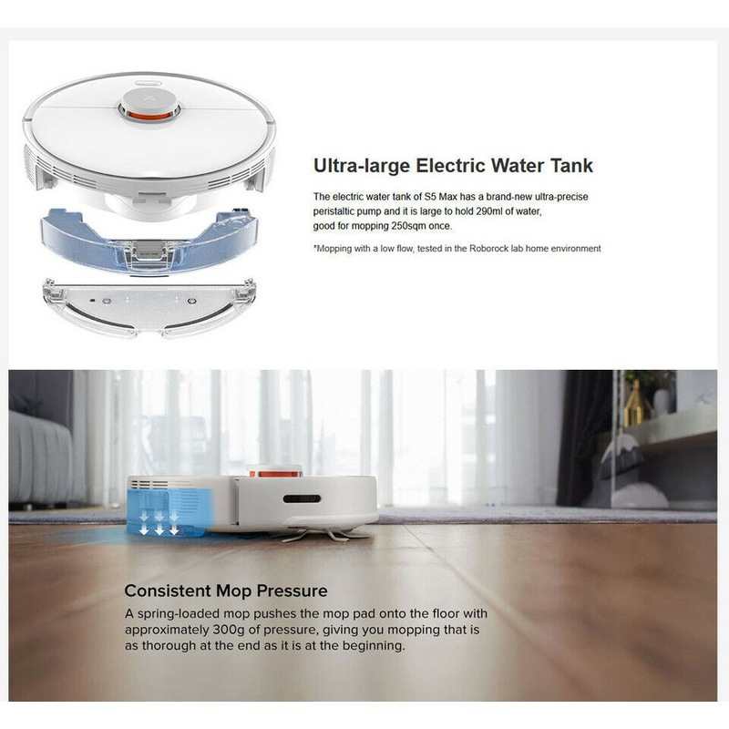 Roborock S5 Max Smart Robot Vacuum Mop Cleaner Australian Version Buy Robot Vacuum Cleaners Roborock S5 Max Smart Robot Vacuum Mop Cleaner Australian Version Buy Robot Vacuum Cleaners
