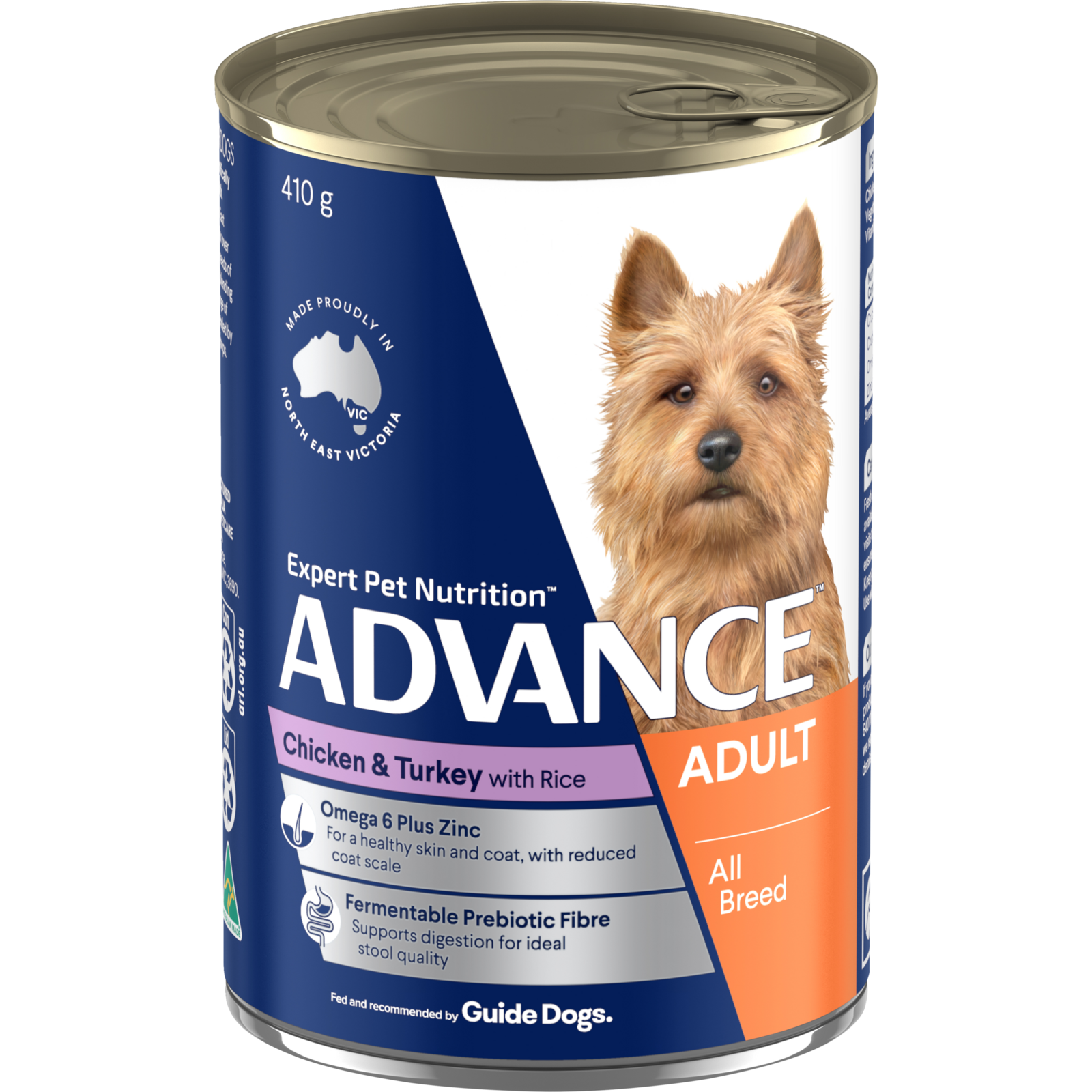 Advance Adult All Breed Wet Dog Food Chicken & Turkey w/ Rice 12 x 700g