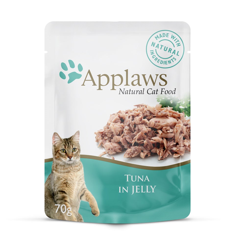 Applaws Natural Cat Food Tuna In Jelly Pouch 70g 16 Pack 