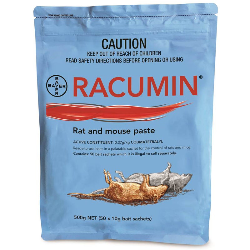 Buy Bayer Racumin Rat & Mouse Rodenticide Rat & Mice Bait Paste - 3 Sizes -  MyDeal