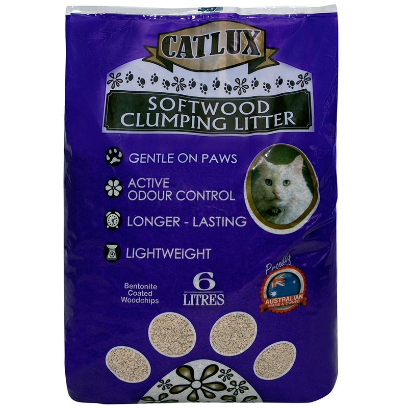 Buy Catlux Odour Control Softwood Cat Clumping Litter 2 Sizes MyDeal