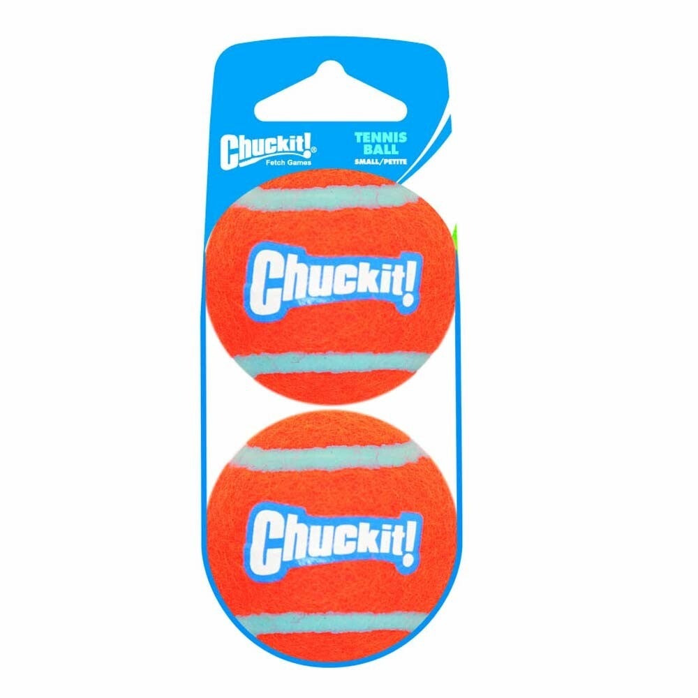 Chuckit Tennis Ball Shrink Sleeve Dog Toy 2 Pack - 2 Sizes