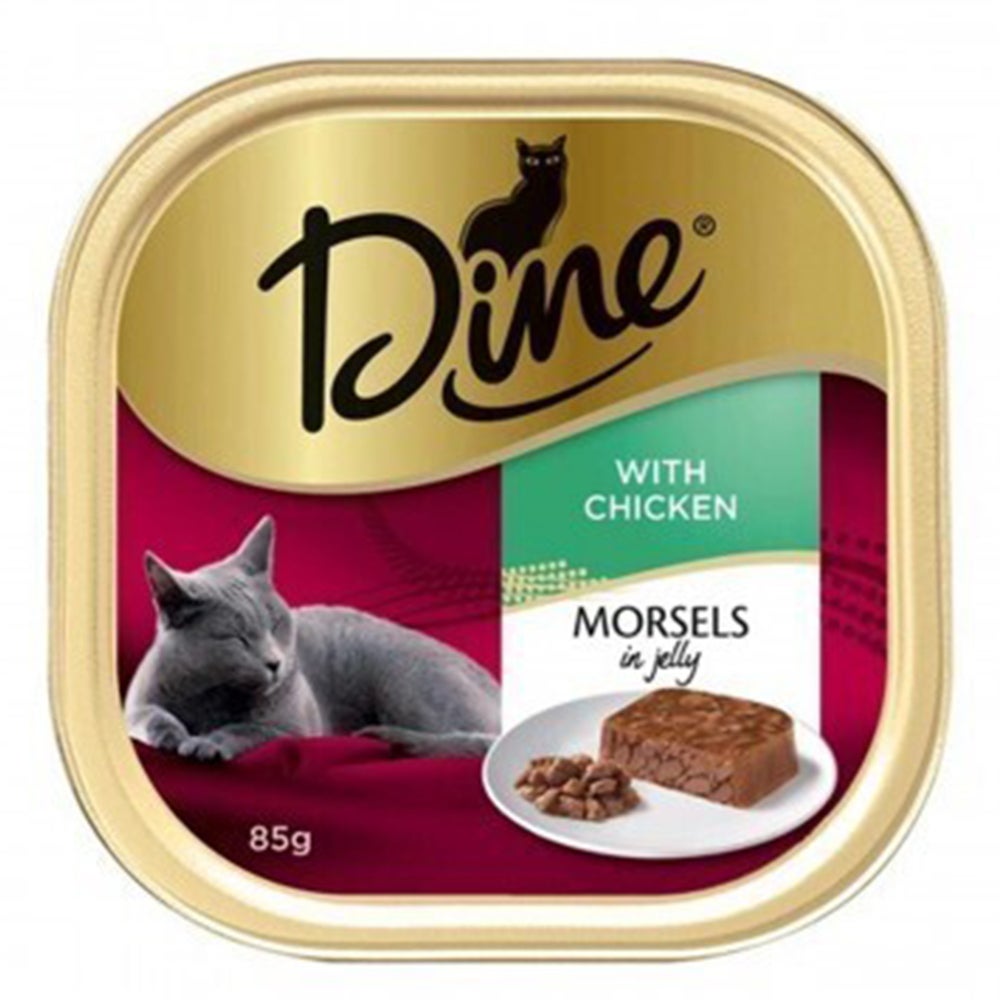 Dine Morsels in Jelly Wet Cat Food with Chicken 14 x 85g