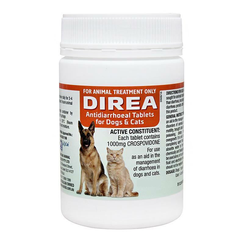 Direa Tablets for Dogs & Cats Diarrhoea & Gat Treatment - 2 Sizes
