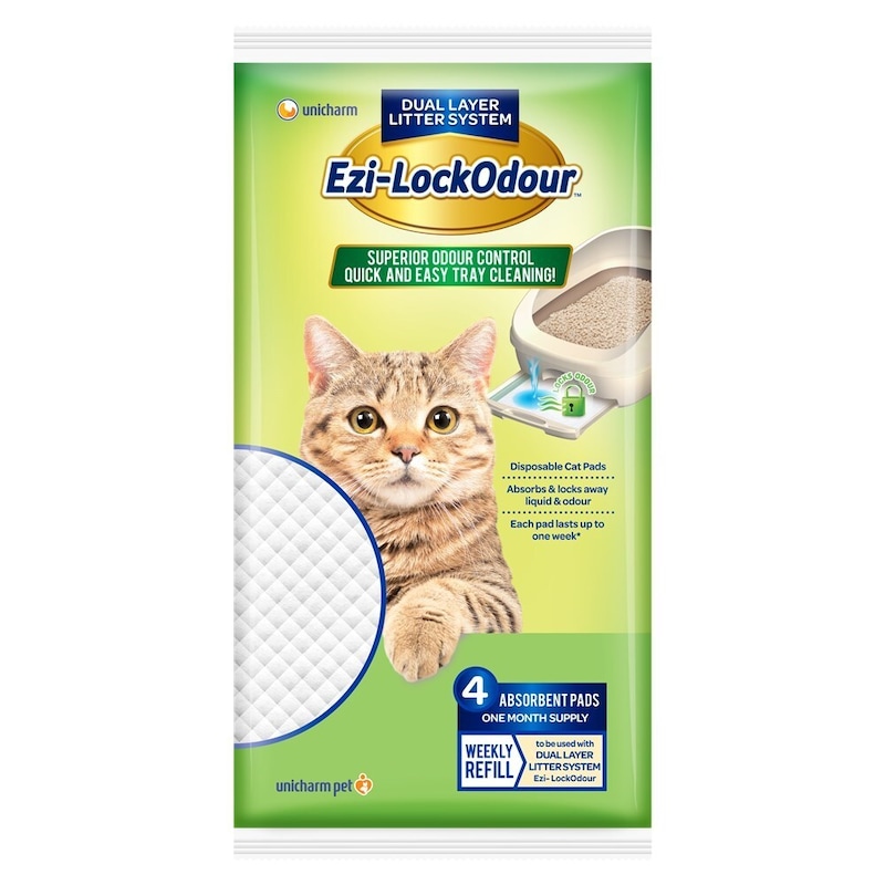 Buy Ezi Lockodour Cat Litter System Absorbant Cat Pads 4 Pack - MyDeal