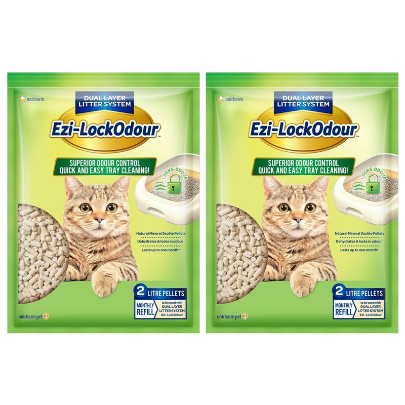 Buy Ezi Lockodour Dual Layer Cat Litter System Odour Control Package