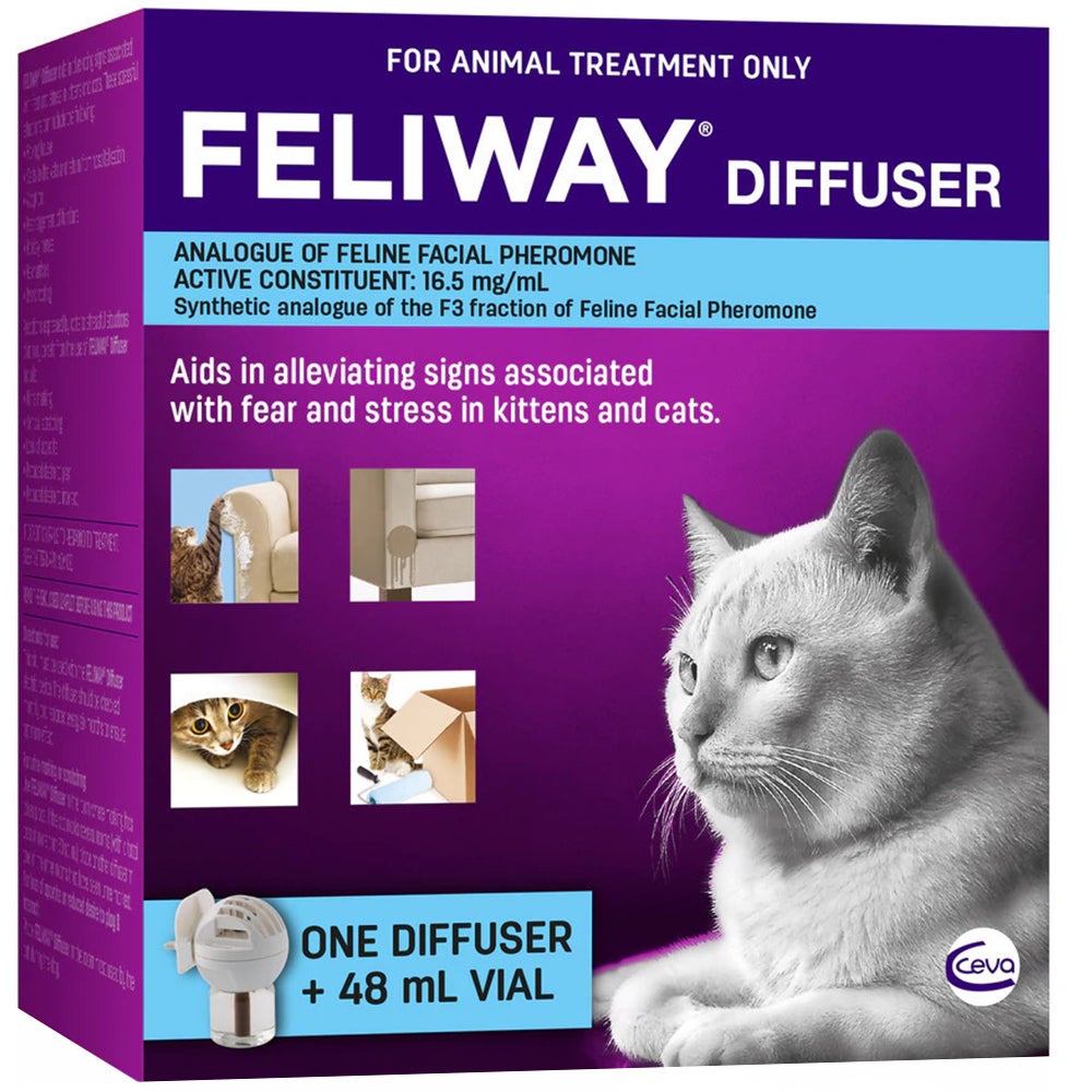 Feliway Fear & Stress Diffuser & Refill For Kittens & Cats 48ml 