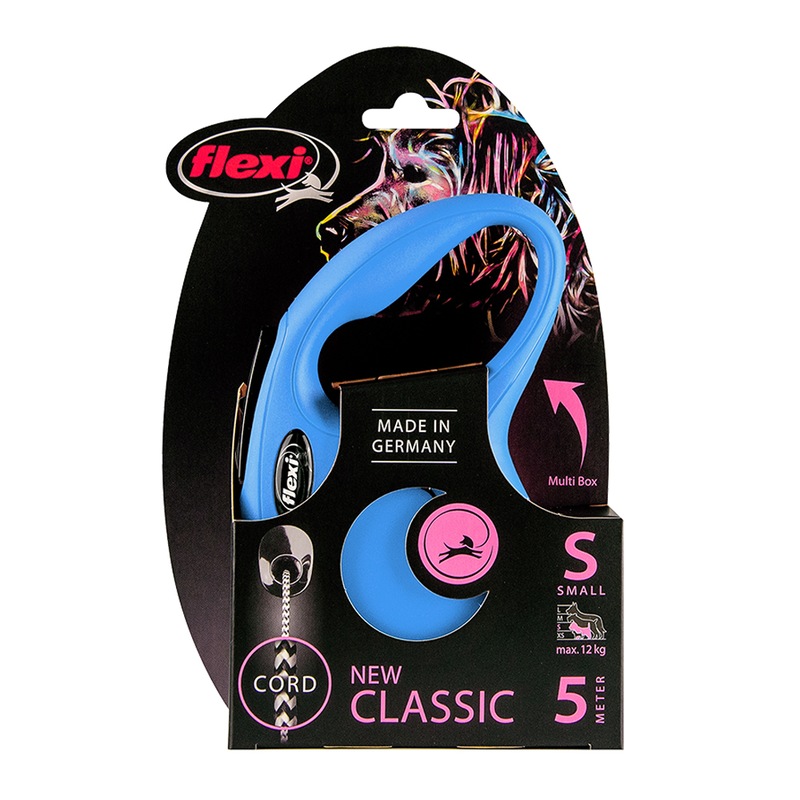 Buy Flexi Classic Retractable Cord Dog Lead Blue 2 Sizes MyDeal