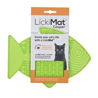 LickiMat Classic Casper Boredom Buster Fish Shaped Cats Slow Feeder - 5 Colours