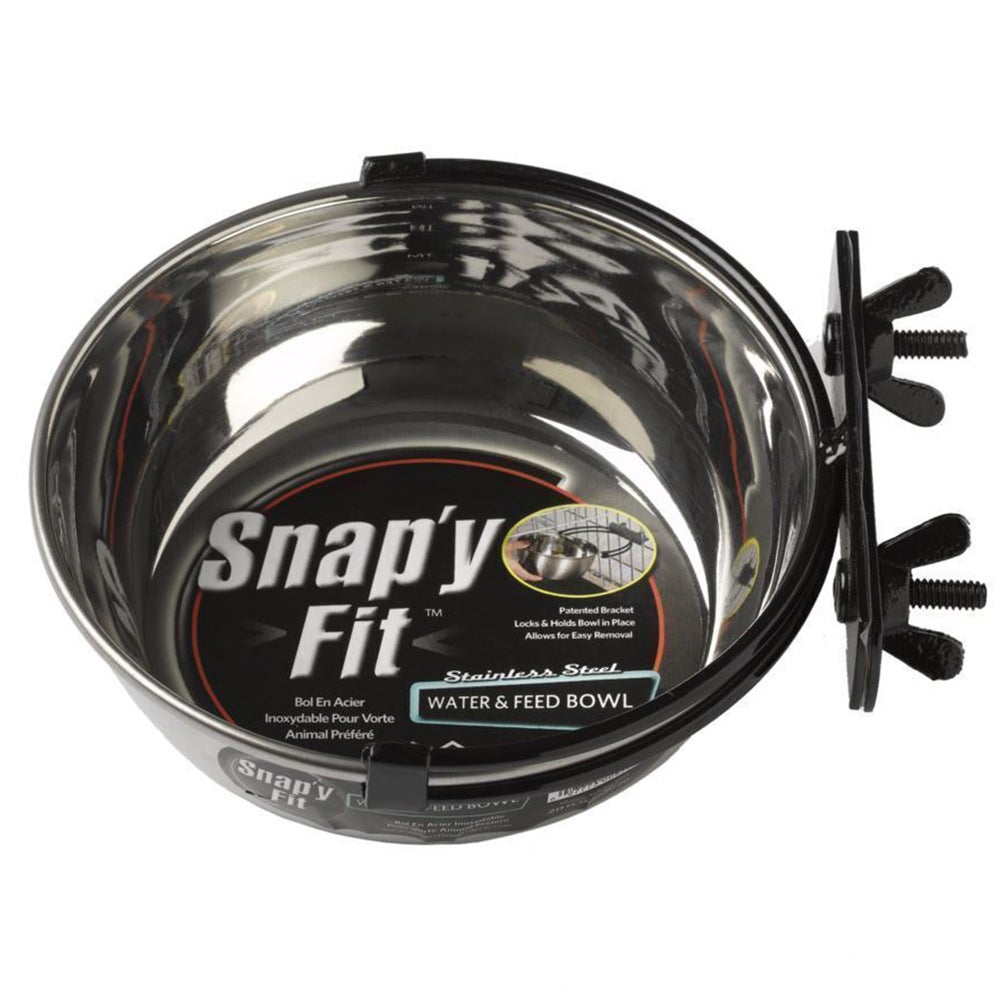 Midwest Pets Snapy Fit Stainless Steel Rust Resistant Bowl - 4 Sizes 
