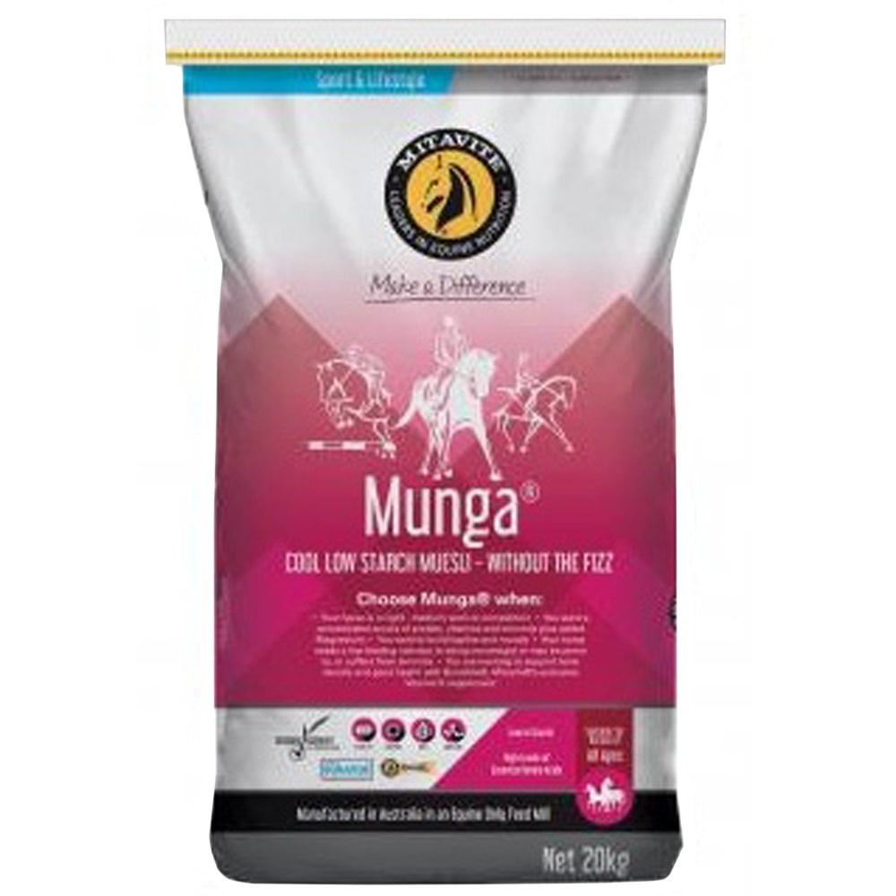 Mitavite Munga Horses & Ponies Low Starch Muesli Feed 20kg