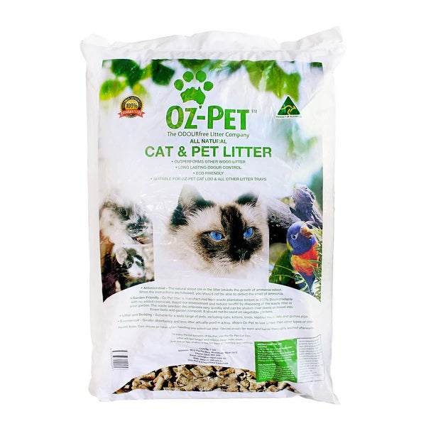 Oz-Pet All Natural Cat & Anti Microbial Wood Pet Litter - 4 Sizes 