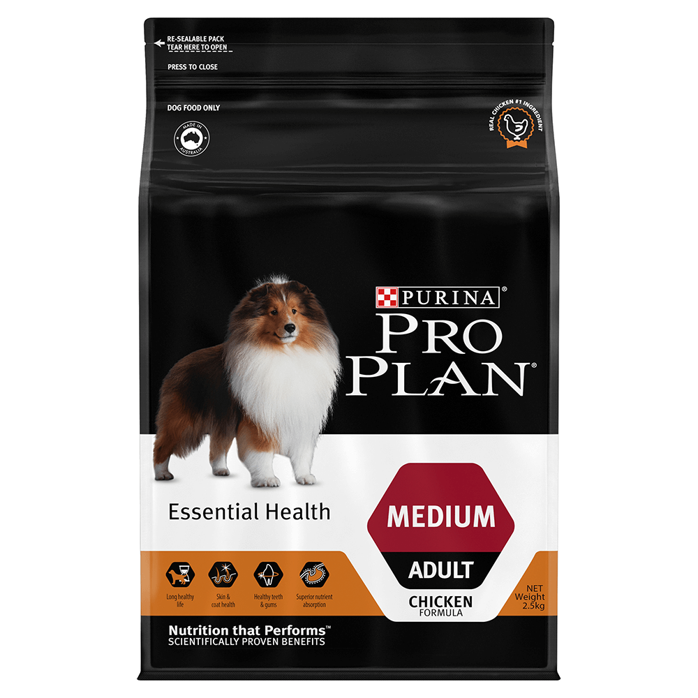 Pro Plan Adult Medium Breed Essential Health Dry Dog Food Chicken 15kg