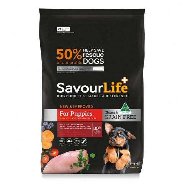 Savour Life Puppy Grain Free Dry Dog Food Chicken - 2 Sizes