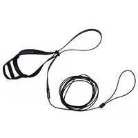 The Aviator Bird Safety Harness & Leash w/ DVD Black - 6 Sizes