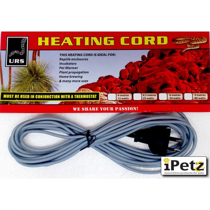 Urs Reptile Enclosure Incubator Heating Cord - 4 Options