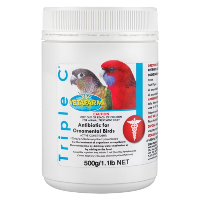 Vetafarm Triple C Broad Spectrum Antibiotic for Ornamental Birds 3