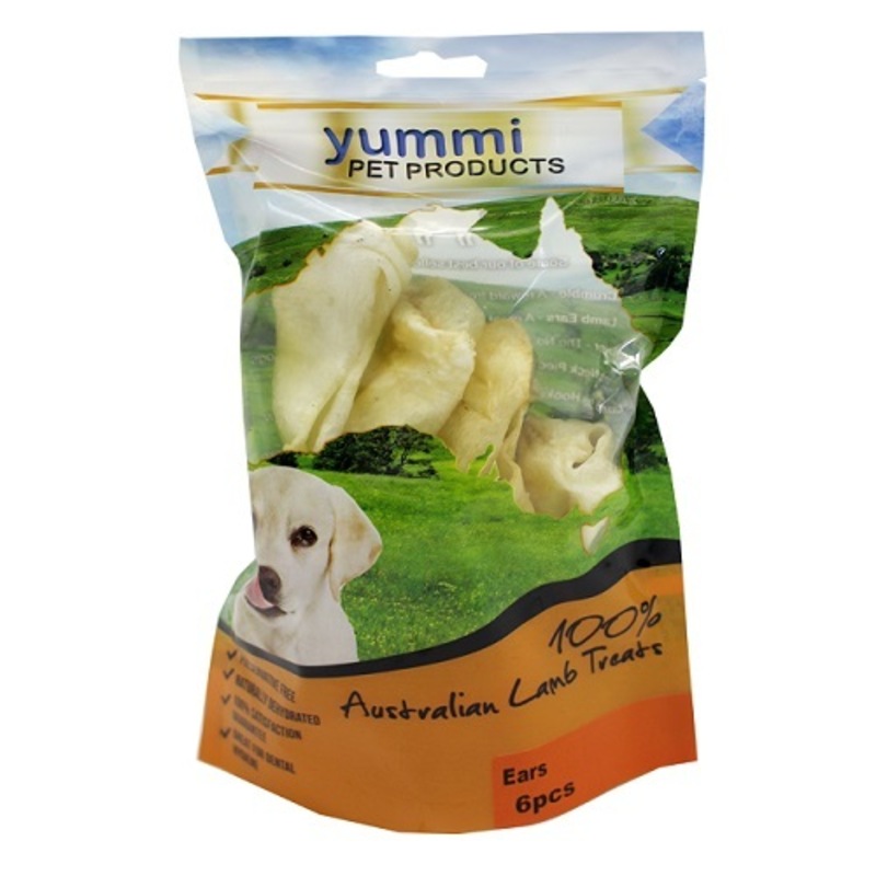 Buy Yummi Pet Lamb Ears Natural Dog Treat Chew 5 Sizes MyDeal