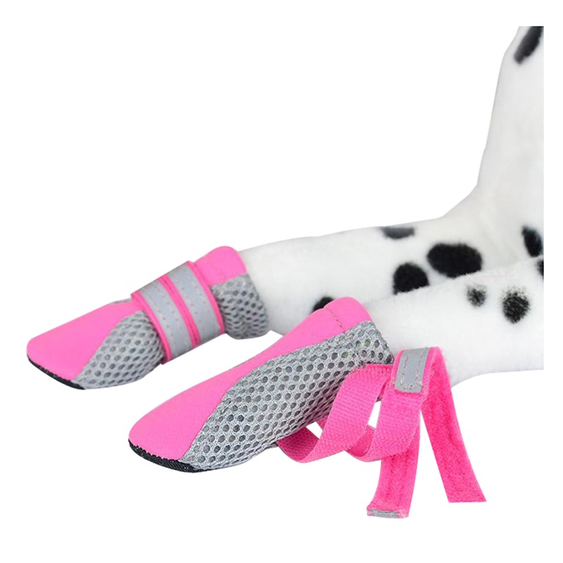 Buy Zeez Dog Fashion Mesh Boots NonSlip Sole Dog Boots Pink 4 Sizes