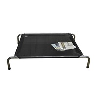 Zeez Platinum Elevated Portable Pet Bed Black - 3 Sizes