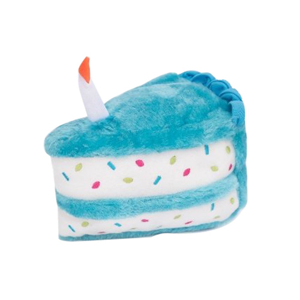 Zippy Paws Birthday Cake Plush Dog Squeaker Toy - 2 Colours