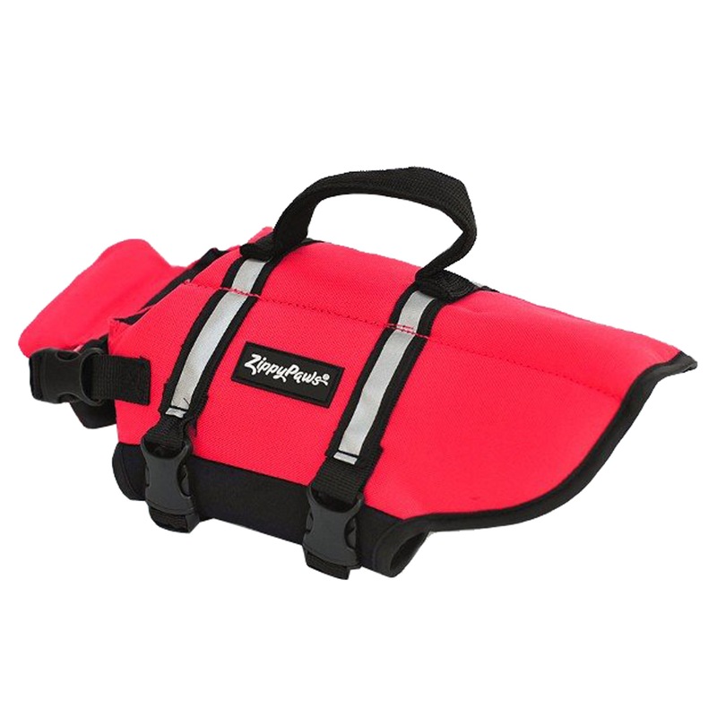 Buy Zippy Paws Doggy Life Jacket Dog Safety Vest Red 5 Sizes MyDeal