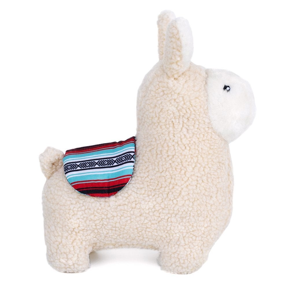 Zippy Paws Liam The Llama Plush Dog Squeaker Toy 22.8 x 25.5cm