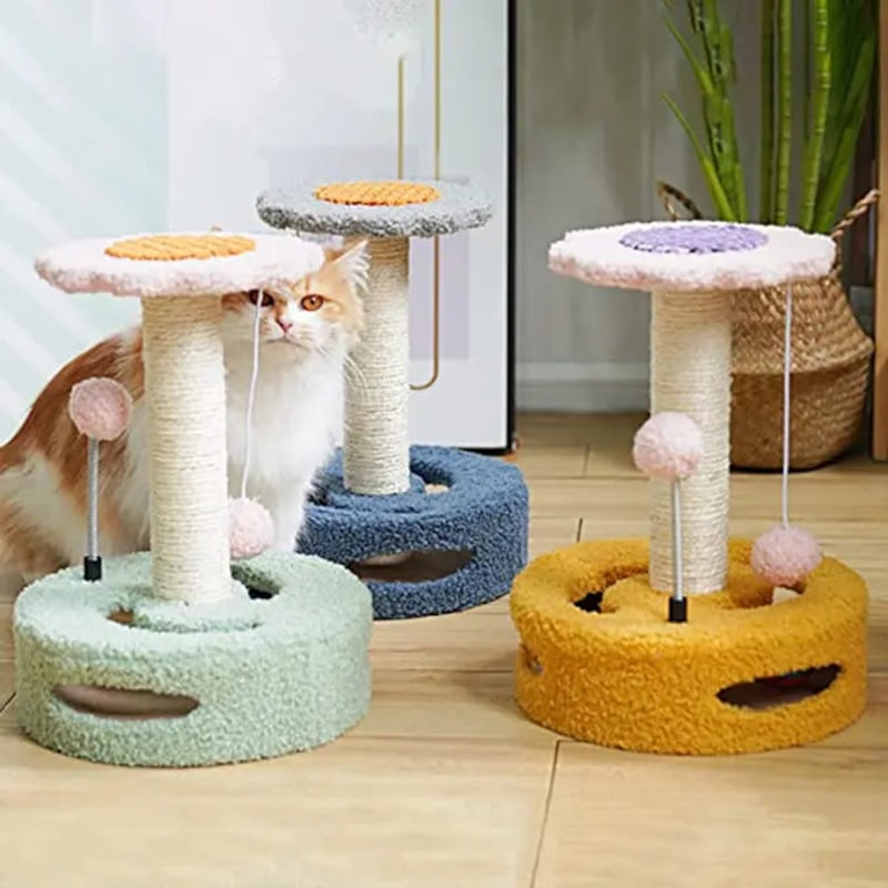 Buy Cat Tree Tower Climbing Scratching Post with Toy - MyDeal