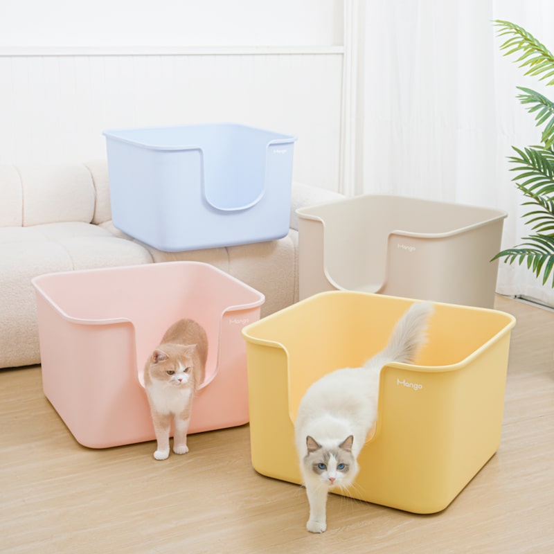 Buy MANGO Spacious Ultra-light Splash-Proof Square Litter Box - MyDeal