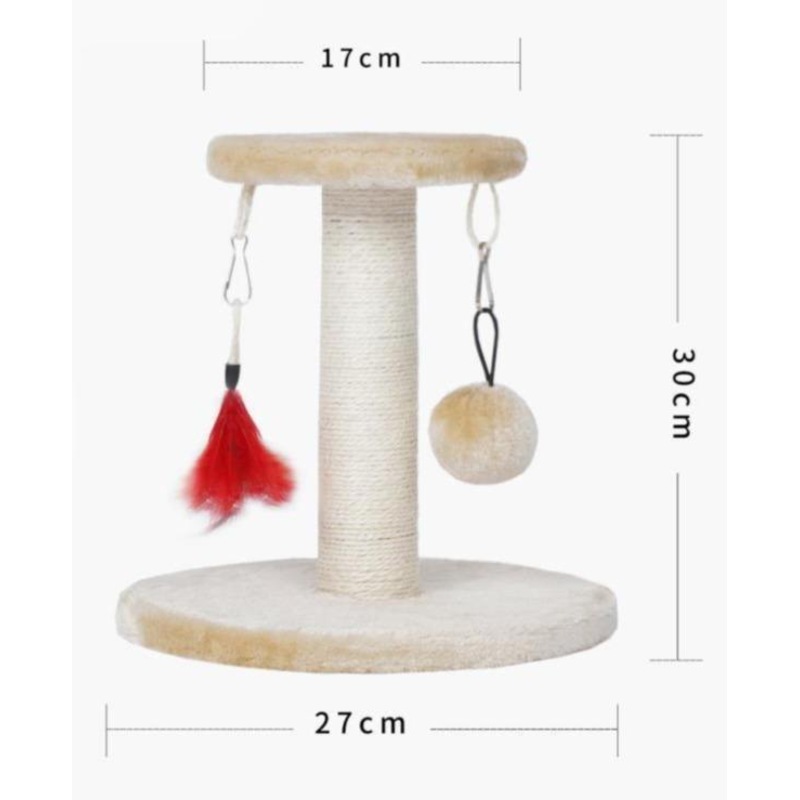 Buy ZEZE Cat Kitten Scratching Post Scratcher Sisal Rope Activity Climb