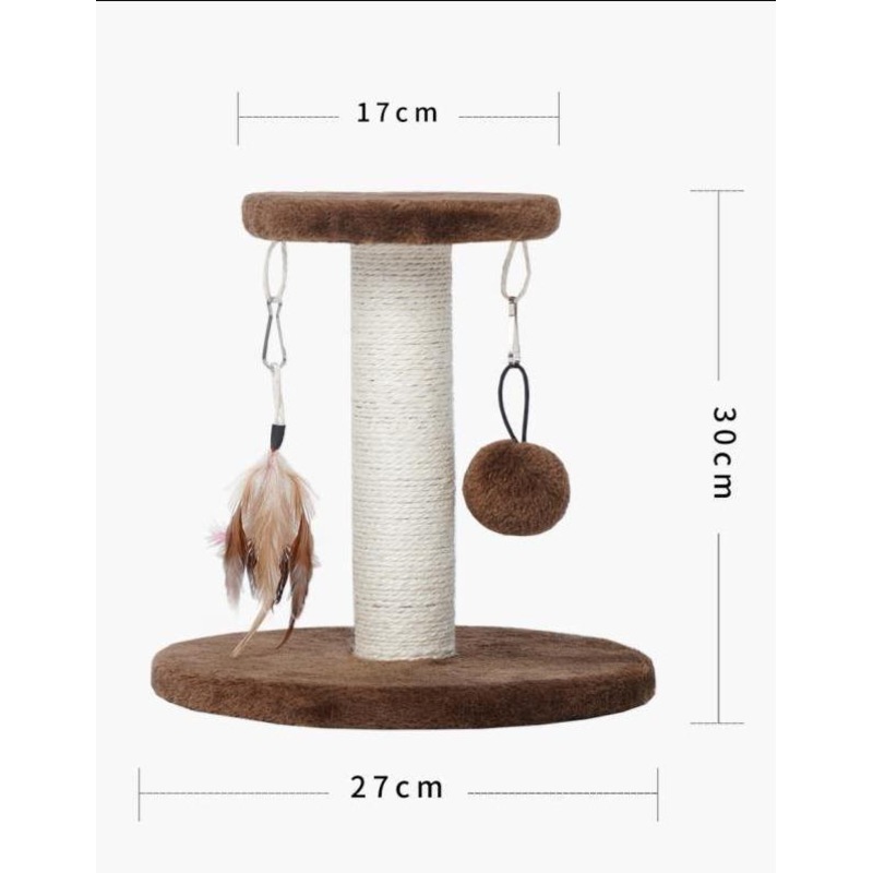 Buy ZEZE Cat Kitten Scratching Post Scratcher Sisal Rope Activity Climb