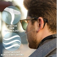 4 Pair Anti Slip Glasses Ear Hooks Tip Eyeglasses Grip Temple Holder Silicone AU