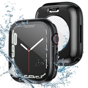 For Apple Watch 8 7 SE 40 44 45 41mm Waterproof Glass Back Case Screen Protector