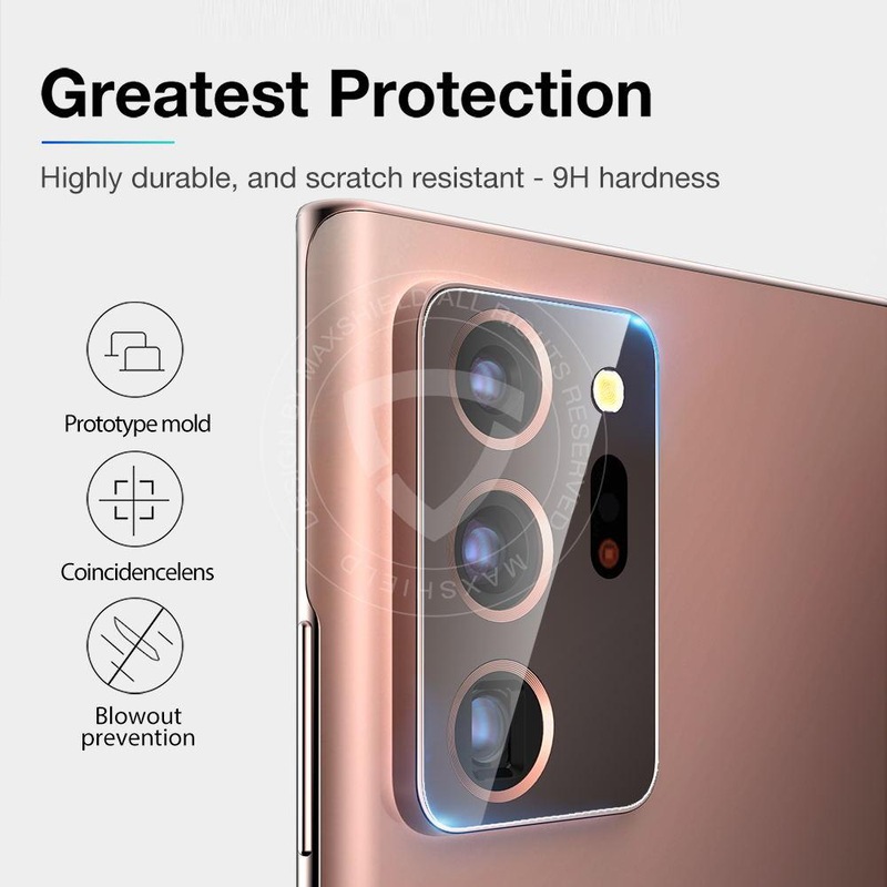 For Galaxy Note 20 Ultra 4G 5G MAXSHIELD Camera Lens Tempered Glass