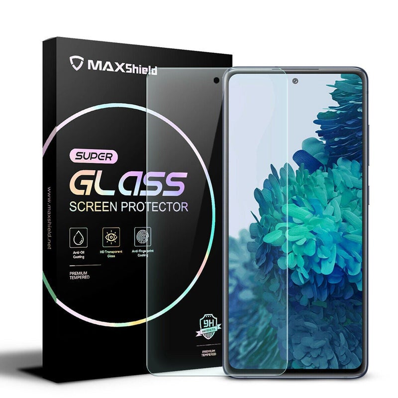 For Galaxy S20 FE 5G Screen Protector Maxshield Tempered Glass Screen Protector