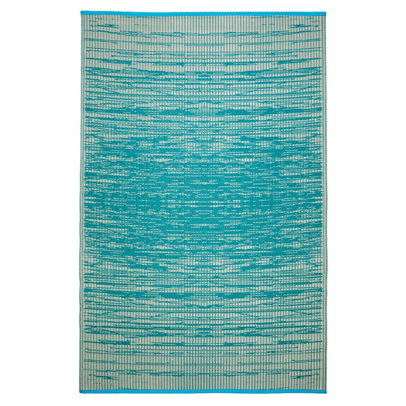 Buy 120x179cm Brooklyn Teal Recycled Plastic Outdoor Rug and Mat MyDeal