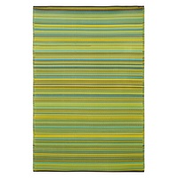 Cancun Lemon and Apple Green Outdoor Rug - 180 x 270 cm - Weatherproof Rug, Recycled Plastic, Sustainable, Eco Friendly UV Resistant, Durable Outdoor, Patio Rug, Fade Resistant