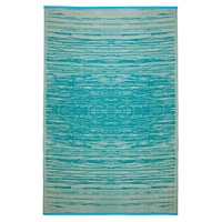 180x270cm Brooklyn Teal Recycled Plastic Outdoor Rug and Mat