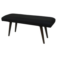 Celeste Charcoal Upholstered Bench Seat Dinning Living Bedroom Hallway Entryway