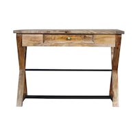 Classic Modern 1 Drawer Study Home Office Desk Writing Computer Laptop Table