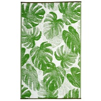 Fab Habitat Indoor/Outdoor Recycled Plastic Rug Mat - Panama Green - Weatherproof Rug, Recycled Plastic, Sustainable, Eco Friendly UV Resistant, Durable Outdoor, Patio Rug, Fade Resistant