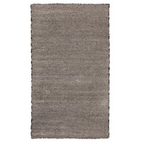 Herringbone Black and Ivory Indoor Outdoor Rug Modern Area Rug Soft Carpet - Flat Weave, Low Profile, Tightly Woven, No Pile, Durable Texture