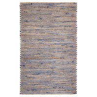 IRIS Royal Blue Natural Fibre Jute Rug, Floor Rug, Area Rug
