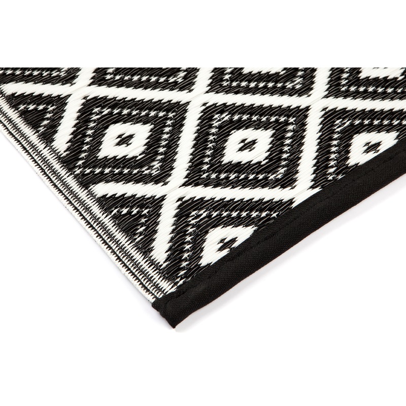 Buy Kimberley Black and White Diamond Pattern Recycled Plastic Outdoor