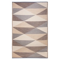 Monaco Champagne Beige Recycled Plastic Outdoor Rug and Mat - Weatherproof Rug, Recycled Plastic, Sustainable, Eco Friendly UV Resistant, Durable Outdoor, Patio Rug, Fade Resistant